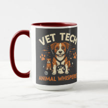 Vet Tech Animal Whisperer Cute Cuppy Stethoscope