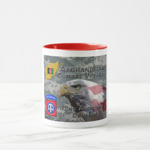 Taza "Veterano de Combate de Afganistán" - 82.º Divis A