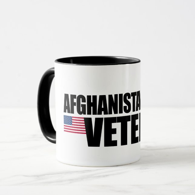 Taza Veterano de guerra de Afganistán (Anverso izquierdo)
