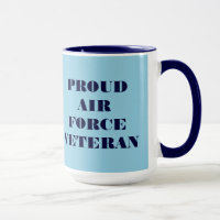 Veterano de la Fuerza Aérea Mug Proud