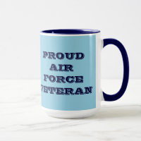 Veterano de la Fuerza Aérea Mug Proud