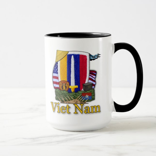 Taza veteranos veteranos de guerra del ejército de viet (Derecha)