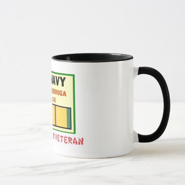 TAZA VETERINARIO DE LA GUERRA DE CVA-14 TICONDEROGA (Derecha)