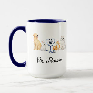 Taza Veterinario Personalizado Día del Médico Persona