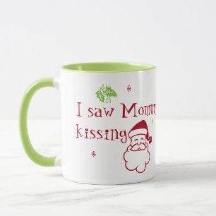 Taza Vi a mamá besar a Santa Claus Mug