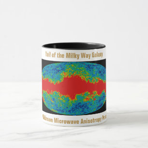 Taza Vía Láctea Velo De Galaxia Sobre Universo WMAP