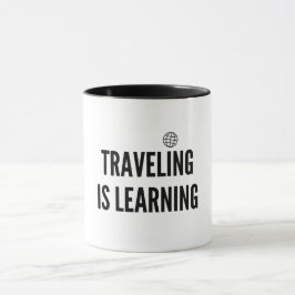 Taza Viajar es aprender