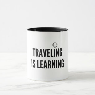 Taza Viajar es aprender