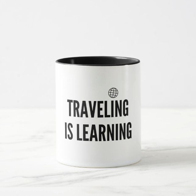 Taza Viajar es aprender (Centro)