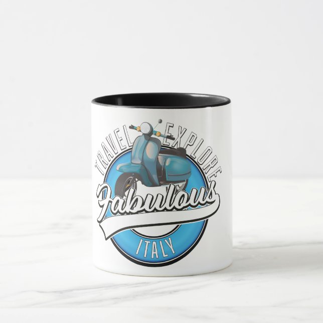 Taza Viajar Explorar Italia Fabulosa  (Centro)