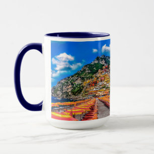 Taza Viaje de Amalfi de los hogares del acantilado de