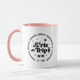 Taza Viaje de chicas personalizado bebidas de playa sol