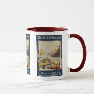 Taza Viaje del vintage - Parque Nacional Glacier