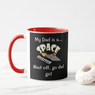 Taza Viaje espacial de un rockero