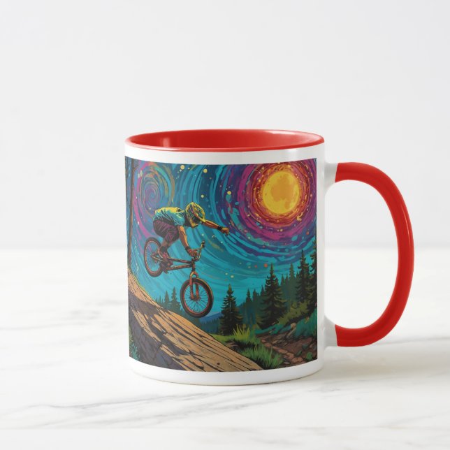 Taza Viajero BMX en pendiente de montaña (Derecha)