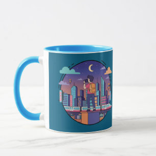 Taza Viajero Nocturno de la Ciudad