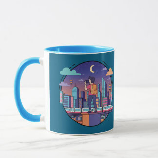 Taza Viajero Nocturno de la Ciudad