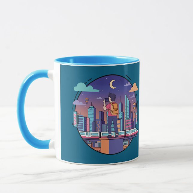 Taza Viajero Nocturno de la Ciudad (Izquierda)