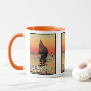 Taza Viajes Antiguos, Barcos en Excelsior Palace Veneci