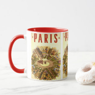 Taza Viajes de época, Arc de Triomphe París Francia