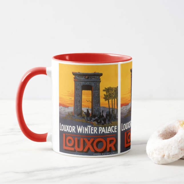 Taza Viajes de época, Louxor Winter Palace, Egipto Áfri (Con donut)
