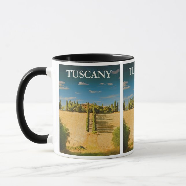 Taza Viajes de época Toscana Italia (Izquierda)