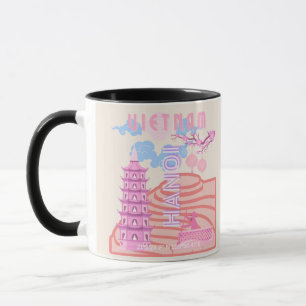 Taza Viajes de Vietnam, rosa