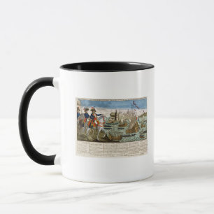 Taza Viajes y hazañas de general Bonaparte 1798