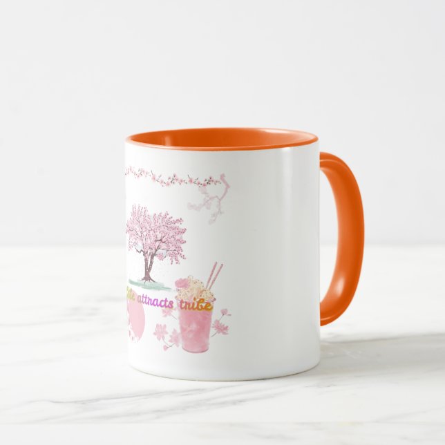 Taza Vibe Attracts Tribe (Anverso derecho)