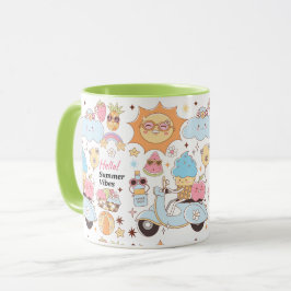 Taza Vibes de verano de Pastel