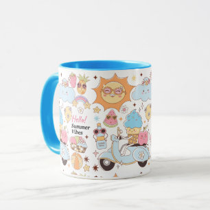 Taza Vibes de verano de Pastel