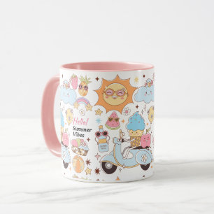 Taza Vibes de verano de Pastel
