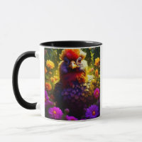 ¡Vibes estupendas! | Arte de pollo colorido de Bon