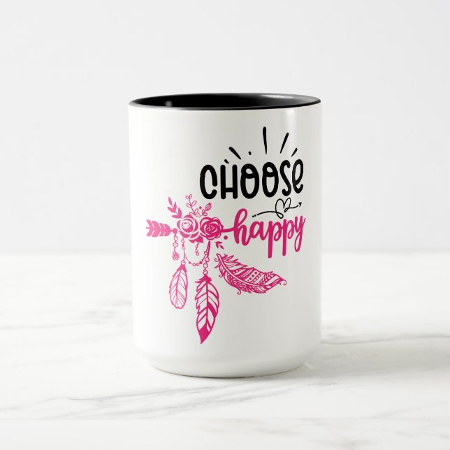 Taza Vibes positivas | Cita motivacional (Centro)