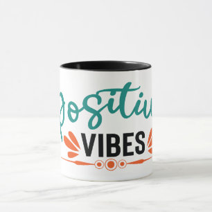 Taza Vibes positivas   Cita motivacional