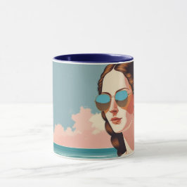 Taza Vibraciones de Vacaciones con Mona Lisa