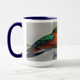 Taza Vibrant Allen’s Hummingbird Painting