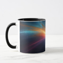 Taza Vibrant Supernova Cosmic Space Explosion Abstract