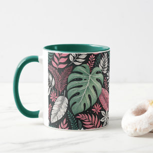 Taza Vibrant tropical botanical