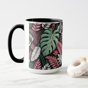 Taza Vibrant tropical botanical