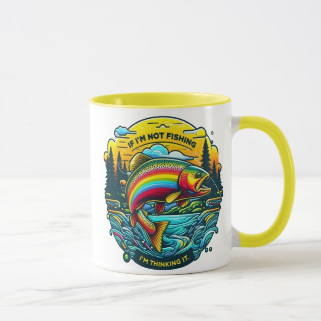 Taza Vibrante amanecer en la trucha arcoiris de ensueño (Derecha)