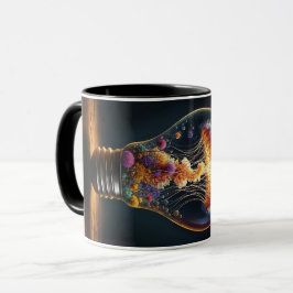 Taza Vibrante brillo bioluminiscente eléctrico de medus