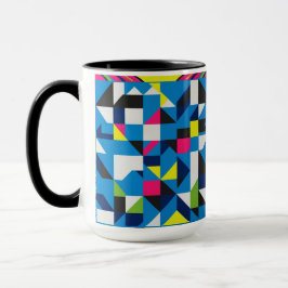 Taza Vibrante Resumen Geométrico Combo Mug 15 oz- Moder