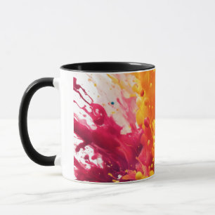 Taza Vibrante Resumen Splash Mug