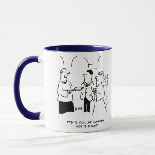 Taza Vicar en Boda le dice a Bridegroom que diga "Lo ha