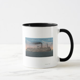 Taza Vicksburg, MS - Vista del barco con algodón a bord