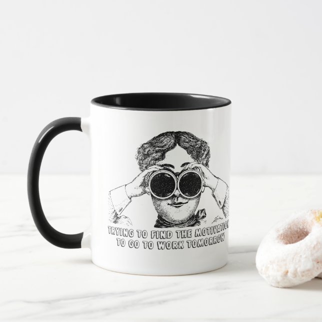 Taza Victorian Humor Office Coffee Mug (Con donut)