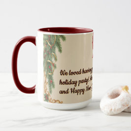 Taza Victorian Watercolor Santa Christmas Collection