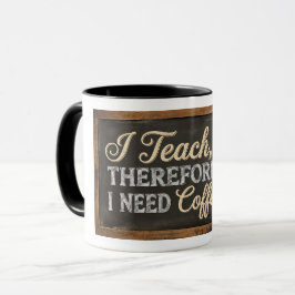 Taza Vida de maestro pizarra café