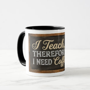 Taza Vida de maestro pizarra café